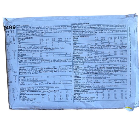 Simplicity Costume Pattern 2499 2513 2502 McCalls M4622 Bo Peep L XL UNCUT Lotx4 - Picture 7 of 12